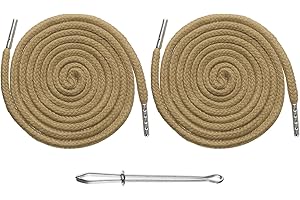 sourcing map 2pcs Drawstring Cords 51" Replacement Drawstring Hoodie String Sewing Tool with Easy Threader for Hoodie Sweatpants Jackets Pants Hats Coats Bags, Khaki