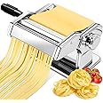 YASHE 2-in-1 Pasta Maker with Cleaning Kit, Adjustable Thickness Settings Pasta Maker Machine with Pasta Roller and Cutter, Dual Width Noodle Maker for Pasta, Spaghetti, Fettuccine, Lasagna