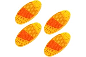 flintronic Catadioptre Velo, 4/6 Pièces éflecteurs de Vélo Avant et Arrière, Réflecteurs de Vélo, Catadioptre Velo Roue, Hautement Réfléchissants, pour La Conduite Nocturne de Roue de Vélo