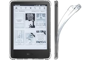 BOTHFOX Clear Case for 6" Amazon Kindle Paperwhite 10th Generation 2019 Released (J9G29R) E-reader Case Cover Ultra-Slim Soft Silicone TPU Cover Reinforced Corners Kindle Case Protection Non-Slip Bumper