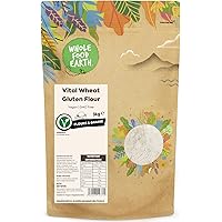 Wholefood Earth - Vital Wheat Gluten Flour - Vegan - GMO Free (3kg)