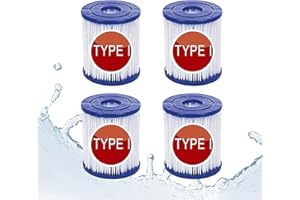 CXYXHW Pool Filter Cartridge Type I,Size I Filter Cartridge for Pools 58381,Replacement Easy Filter Cartridge,Swimming Inflatable Pool Filter (4 pcs)