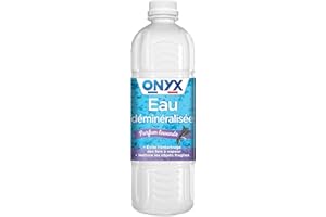 Onyx - Acqua Demineralizzata - Ferro da Stiro, Piastra a Vapore, Scollatrice di carta da parati, Auto - 100% di Ingredienti di origine naturale, Ecocert - Fabbricazione francese - 5L - Fragranza