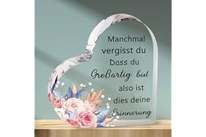 PulangRen Geschenke für Frauen, Geburtstagsgeschenk für Frauen, Weihnachtsgeschenke für Frauen, Gravur Inspirierende Acrylplakette, Beste Freundin Geschenke, Geschenke für Freundin Schwestern Kollegen