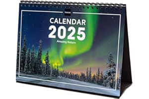 Finocam - Kalendarz Obrazy Biurkowy Międzynarodowy 2025 Widok Miesiąca styczeń 2025 - grudzień 2025 (12 miesięcy) Nature Międzynarodowy