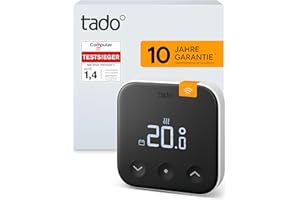 tado° Funk-Temperatursensor X, Zusatzprodukt für Smarte Heizkörperthermostate X, für optimale Heizkörpersteuerung, Energie und Kosten sparen, einfache DIY Installation