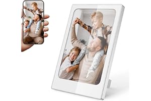 TABKSOLA Mini Cornice Digitale, Cornice Elettronica da 4,0 Pollici, Schermo E-Ink a Colori 768 * 528, Basso Consumo, Portatile, Uomo e Donna