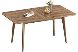 ‎VASAGLE VASAGLE Esstisch, Esszimmertisch, Küchentisch, ausziehbare Tischplatte, 120 kg belastbar, für Esszimmer, Büro, Arbeitszimmer, Schlichtes Design, honigbraun KDT090K01