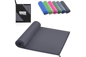 YC Kitchen Asciugamano Palestra, rapido assorbimento del sudore e dell'acqua, adatto come asciugamano sportivo, asciugamano da viaggio, asciugamano da bagno, asciugamano da spiaggia, 40 x 80 cm