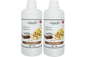 Set 2 Profumi Concentrati per Bucato Biancheria Lavatrice 500 ml.Preziosa Gold Flower. Camomilla Torino Italia.