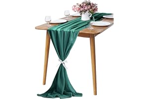 KAMEUN Camino De Mesa De Gasa, Camino De Mesa Moderno De 70 * 300 Cm, Camino De Mesa De Navidad, Camino De Mesa Lavable para DecoracióN del Hogar, Cocina, Banquete De Boda