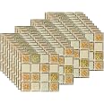 40 pezzi adesivi per piastrelle da parete, 10x10 cm impermeabili e