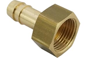 FITTINGSTORE Schlauchtülle mit Innengewinde Messing PN 16 Aufschraubschlauchtüllen (G 1/2" - 13 mm)