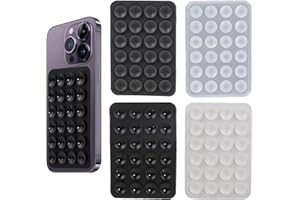 SJACXANM Ventouse Telephone Portable, 4PCS Coque Ventouse, Ventouse pour Téléphone Portable, Antidérapant, Fonctionne avec La Plupart des Téléphones Portables, pour Selfie, Vidéo, Livestreaming