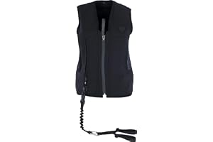 Covalliero Airbag-väst manege, säkerhetsvist, skyddsväst, skydd, S, 155–165 cm, nylon, svart, ryttare, ryttare, inkl. patron