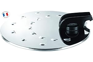Tefal L9939822 Couvercle réglable en acier inoxydable, diamètre 30 cm, acier inoxydable, argent