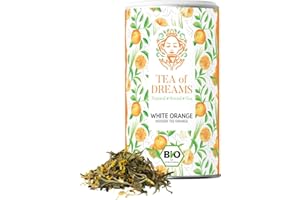 ‎TEA OF DREAMS Weißer Tee Bio mit Orange "White Orange" | loser Tee | 40g