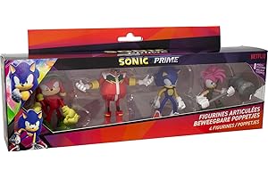 LANSAY SONIC - 4 FIGURINES ARTICULÉES - 7,5 CM (ASST)