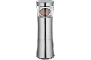 Zassenhaus Mephisto Nutmeg Mill, Stainless Steel/Acrylic, Silver,13 x 4.5 cm