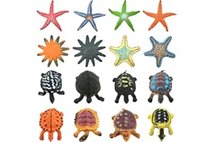 Lets Joy Giocattoli per Piscina, 16 Pezzi Giocattolo per Immersioni, Animali Marini di Gomma, Giocattoli per Immersioni in Piscina, Giochi da Piscina per Bambini, Piscina, Spiaggia Giocattoli (B)
