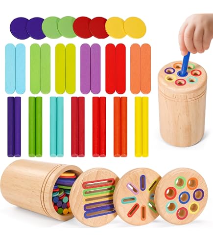 Jeux Montessori 2 3 4 5 Ans, Jouet pour Comptage et Tri, Jeu de Tri Motricité Fine Jouet Educatif Enfants Classification des Couleurs (Animaux Ferme Jeux Montessori 2 3 4 5 Ans, Jouet pour Comptage et Tri, Jeu de Tri Motricité Fine Jouet Educatif Enfants Classification des Couleurs (Animaux Ferme