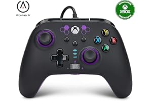 Ulepszony kontroler przewodowy PowerA do konsoli Xbox Series X|S - Fioletowy Hex