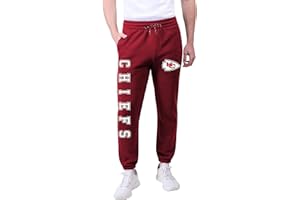 ULTRA GAME NFL Herren Jogger Pants ACTIVE Basic Fleece Sweatpants, Team Logo Dark