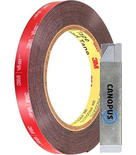 Spyder Tape 3M 4218P Double Sided Tape - 10Mm X 3M, Heavy Duty, Waterproof - Ideal For Automotive, Led Strips, Indoor & Outdoor Use - Ultra-Strong Adhesion, Versatile Mounting Tape