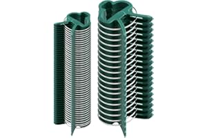 VICBOU 100 Piezas Soporte para Plantas,Clip de Planta,Clips para Plantas Reutilizables,Apto para Tomates, Rosas, pepinos y Otras Plantas trepadoras (50 Grandes + 50 pequeñas)