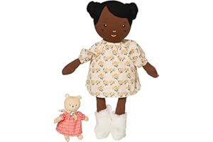 Manhattan Toy Playdate Friends Harper Machine Washable and Dryer Safe 35.56cm Doll with Companion Stuffed Animal