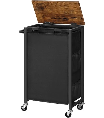 STORAGE MANIAC Wäschesortierer Mit 4 Fächern – 181 L, Mit Rollen, Abnehmbare Taschen