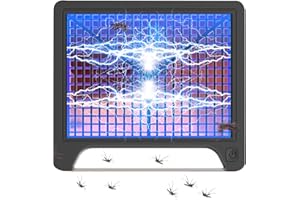 Queath Elektrische Mückenlampe, Elektrisches Moskitonetz mit Licht, Insektenvernichter mit LED-Beleuchtung Lampe für Zuhause Küche Büro, für Insekten, Mücken, Fliegen, Anti-Fliegen