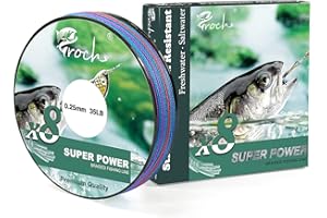 CROCH Fil de pêche tressé 8 voies - 300 m/500 m/1000 m - Résistant à la couleur : 0,1-0,3 mm