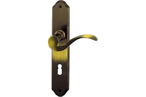 Alpertec 32210743 Neal-LS Messing brüniert für Zimmertüren Drückergarnitur Türdrücker Türbeschläge Neu