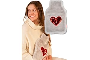 ‎SOXO soxo Termofor Pluszak Prezent W Pokrowcu Pluszowy W Pudełku Serce Cekiny