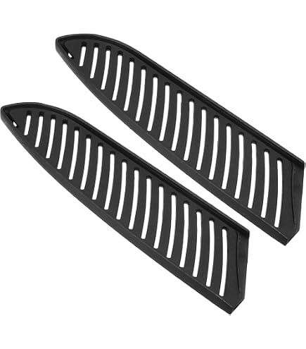 Set di coltelli floccati in ABS da 6 pezzi, protezione della lama rettangolare, copertura della