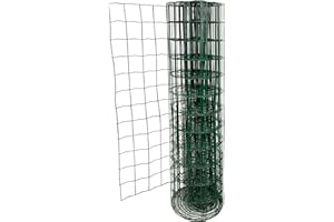 Marko Fencing PVC Green Plastic Coated Metal Garden Fence Mesh (1.2M x 10M)