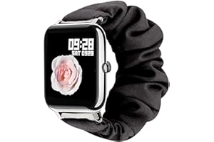 Giaogor Armband Kompatibel mit Popglory P22, weiche Haargummis Uhrenarmband für Popglory P22 Smartwatch