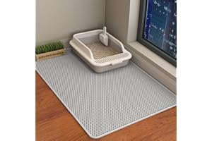 ERHAOG Cat Litter Tray Mat 118 x 62 cm - Double Layer Waterproof Design Cat Mat Cat Litter Tray Mat Mat Cat Litter Tray for Toilet