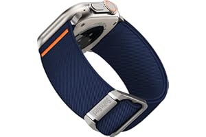 Suitisbest Sport Straps Compatible for Apple Watch Ultra 2 Straps 49mm 45mm 44mm 42mm for Men, Wide Stretchy Nylon Solo Loop Replacement Band for iWatch Ultra 2/Ultra Series 9 8 7 6 5 4 3 2 1 SE