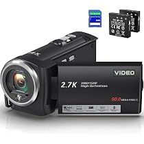 Delmodes Video Camera 2.7K 50MP Camcorder 16X Digital Zoom ...