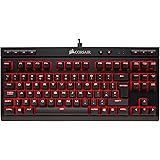Corsair Gaming CH-9115020-UK K63 Cherry MX Red Backlit 10 Key-Less UK Mechanical Gaming Keyboard - Black