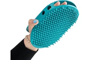 Mikki Gumowa rękawica do pielęgnacji psa, kota, krótki przyrząd do usuwania włosów - szczotka dla małych, średnich i dużych zwierząt domowych