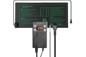 PAIGTEK Seedling Heat Mats for Seed Starting Propagation and Increase Germination Success 10 inch x 20.75 inch MET Safety Standard Certified