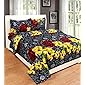 ZYFOX HOME 3D Polycotton Printed Attractive Design Double Bedsheet with Two Matching Pillow Covers ,(Bedsheet Size-90…