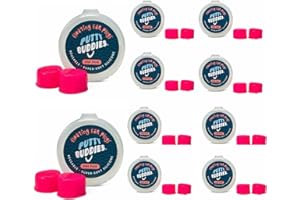 Putty Buddies Floating Earplugs for Swimming & Bathing (Invented by Physician) Keep Water Out (10-Pair) Hot Pink