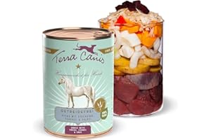 Terra Canis Cavallo, rutabaga, finocchio & salvia - Alimento umido Grain-Free, 400g I Alimento premium per cani con ingredienti di autentica qualità human-grade al 100% I Gluten-free