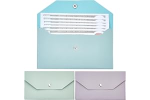 CREATCABIN 3 billetera de Cuero con Forma de Sobre para Dinero En Efectivo, de 3 colores, Reutilizable, para Guardar Dinero, Cheques, Billetes, Organizador, Resistente Al Agua, para Mujeres Y Hombres,