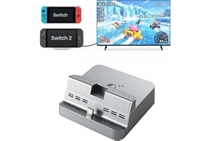 GuliKit Dock Switch 2/1/Oled para Nintendo,Cargador,Base de Carga | 4K/60Hz, 100W PD, excelente enfriamiento, base ancha antivuelco, fundas, proteccion completa, firmware actualizable