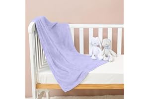 FARFALLAROSSA Coperta in Pile,Coperta Plaid Neonato 70 x 100 cm Lilla, Coperta Per Letto Bambini in Flanella, Super Morbida